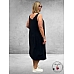 PLUS BASICS Mouwloze Jurk Zwart